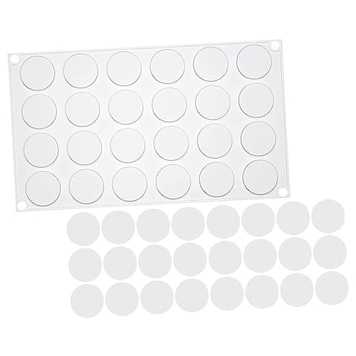 KONTONTY Molde de Silicona para de Cera Tapete de Sellado Reutilizable con Cavidades Redondas Cojín para Sellar DIY Adecuado y Manualidades Casa