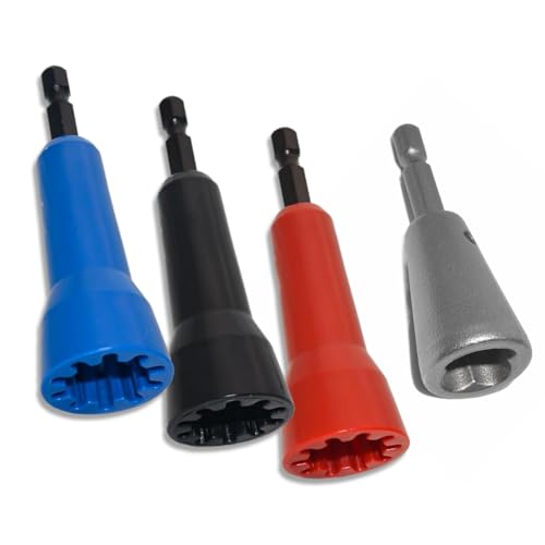 HUAREW 4 Pcs Heavy Duty Wire Nut Twister Wire Connector Driver with 1/4