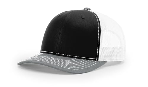 Image of Richardson 112 Trucker Hat - Premium Blank Baseball Cap, Adjustable Snapback Hat - Structured Six Panel Richardson Blank Hats