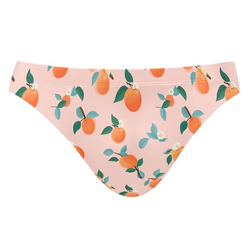 Peach Fruit Swim Briefs for Men Swimsuit Bikini Swimwear S B0401934