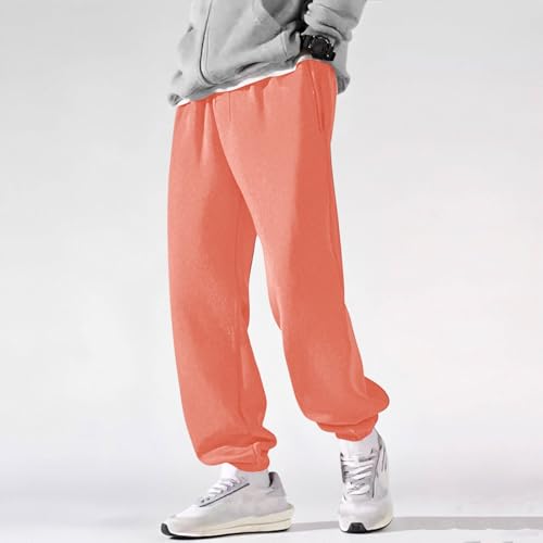 Boys Baggy Sweatpants Open Bottom Fleece Lined Sweats Pants Wide Straight Leg Elastic Waist Athletic Trousers3