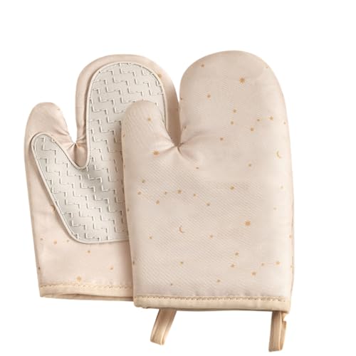 Gants de cuisine - Gants de cuisine - 1 paire de gants de cuisson à haute chaleur - En silicone souple - Accessoires de cuisine - Fournitures de protection des mains imperméables - Miliens résistants