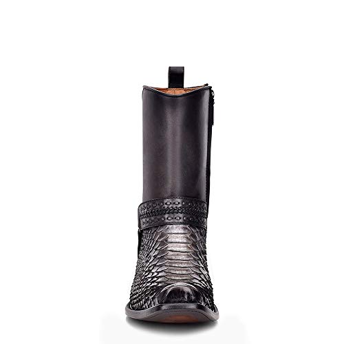 Cuadra Men's Boot In Genuine Python Leather And Bovine Leather With Zipper, 1J1Rph, Size 8 #TOP2