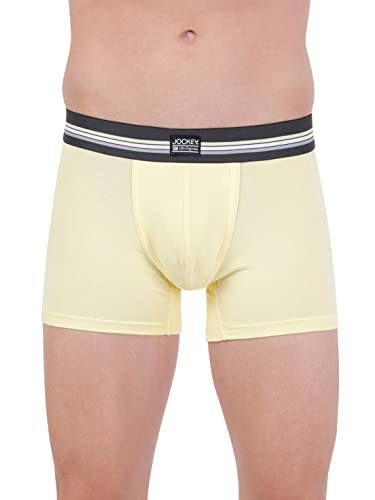 Image of Jockey UI21 Men's Super Combed Cotton Elastane Stretch Printed Trunk with Ultrasoft Waistband (Pack of 2 Colors & Prints May Vary)