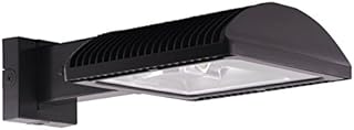 RAB Lighting WPLED4T50Y/PC LPACK WALLPACK 50W Type IV Warm LED + 120V PC Bronze, Image