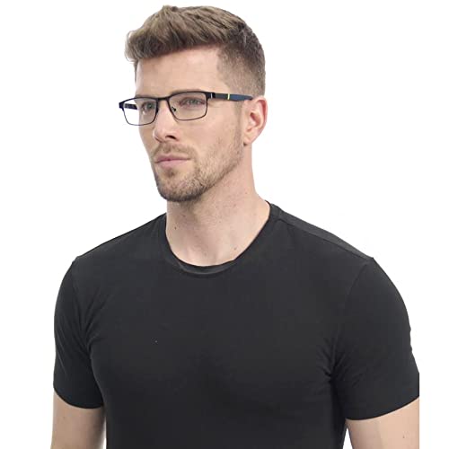 Image of 3-Pack Reading Glasses for Men Blue Light Blocking Metal Frame Computer Readers