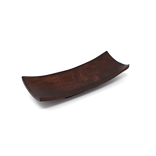 Trendy Wood & Light Schiff klein braun Holzschale Dekoschale Holz Schale Deko Geschenk (braun) Cover