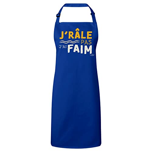 Tablier cuisine premium j'râle pas j'ai faim évitez les taches de graisse