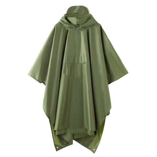 Image of Multi functional cape hooded raincoat suitable for outdoor camping and hiking, suitable for both men and women