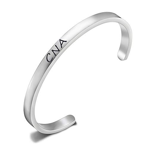 Image of Anlive Do No Harm But Take No Shit Inspiration Mantra Cuff Bangle Bracelet for Medical Staff