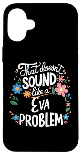 Eva Personalized Cute Flower Girls Eva Name スマホケース iPhone 16 Plus 用