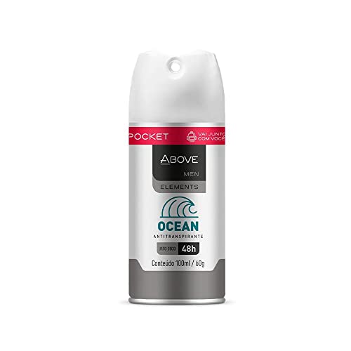 Desodorante Antitranspirante Above Pocket Elements Ocean 100Ml/50G