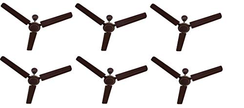 Image of Usha Aero Style 1200mm 74-Watt Ceiling Fan (Rich Brown) Pack of 6