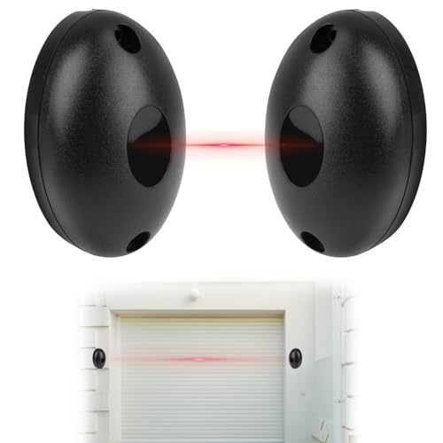 Universal Gate Photocells, Pair of Infrared Photocell Sensors 12/24V AC DC, Universal Security for Automatic Gate and Garage Door, 15-25m Radius