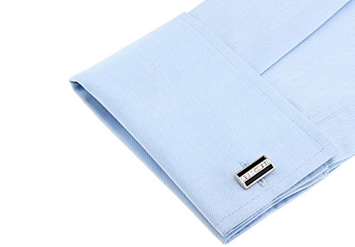 Mancuernillas de hombre KnBoB Rectangulares con circonia negra miniatura 4