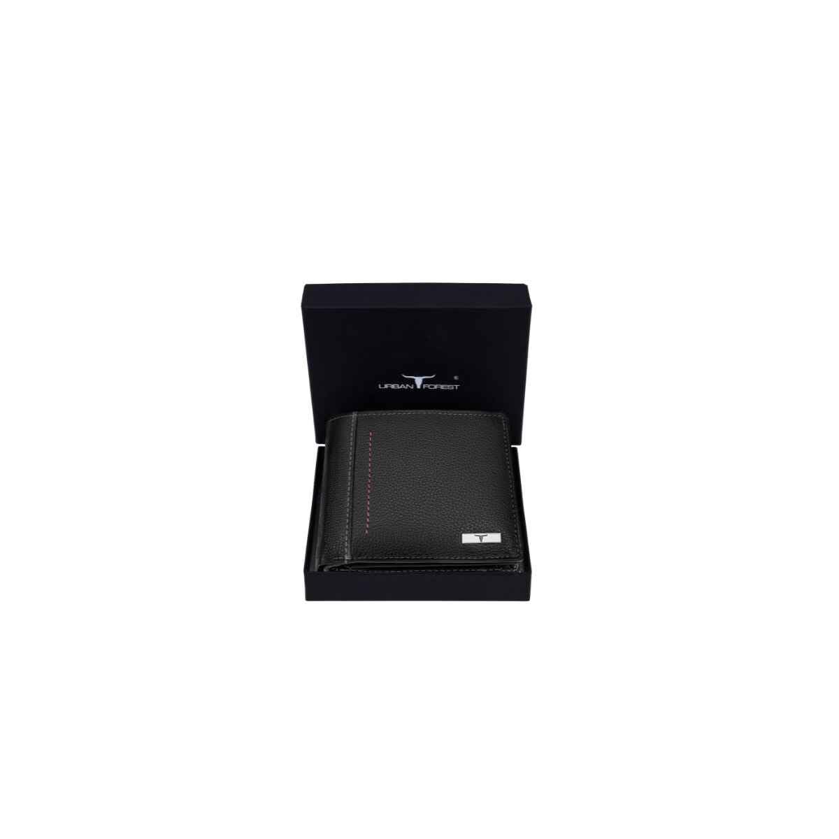 URBAN FOREST Bennette Black Leather Wallet for Men