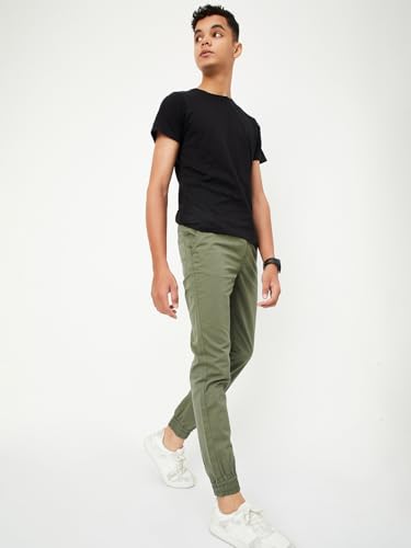 Image of Max Boys Mid Rise Regular Fit Trousers