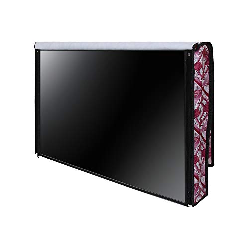 Image of DREAM CARE Double Use - Transparent & Printed Flap - 32 Inches LED TV Cover, Waterproof LED TV Cover for (LG, Samsung, Vu, Mi, Realme, TCL, Croma), SA55