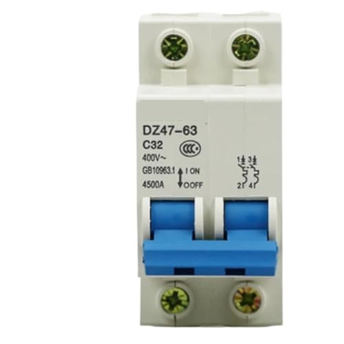 Disjoncteur miniature triphasé DZ47 2P 63A interrupteur à air protection surcharge