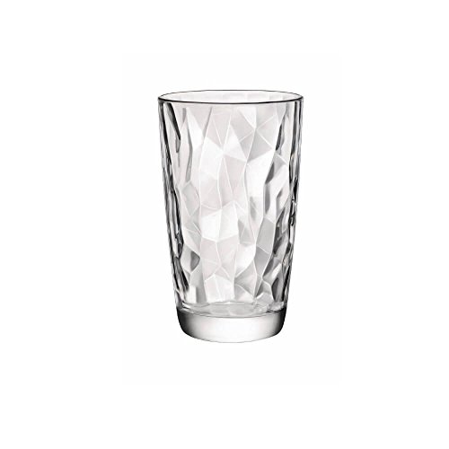 Bormioli Rocco 350240 Diamond Trasparente Longdrinkglas, 470 ml, Glas, transparent, 6 Stück