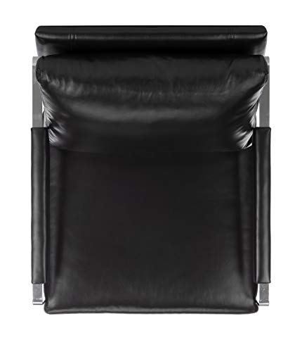 Safavieh KNT4097B Couture Esposito Dark Brown And Silver Metal Club Accent Chair thumb #7
