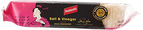 Fantastic Rice Crackers Salt & Vinegar 100 Grams