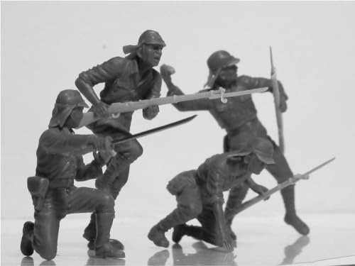 Kit Modelo Plástico ICM Japón Infantería 4 Figuras 1:35 miniatura 5