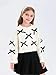 Renotemy Toddler Baby Girl Fall Winter Clothes Skirt Set 2T Cream White Knit Sweater Top with Black Ribbon Bows Sweatshirt Black Pleated Skirt A-Line Dress 2 Piece Outfits 18-24 Months Girl Clothing