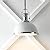 JONATHAN Y JYL9536C 13" Modern Industrial Dome Pendant Light, Farmhouse Hanging Light Fixture in White and Chrome, Adjustable Height Metal Lighting for Kitchen Island, Dining Room, Entryway
