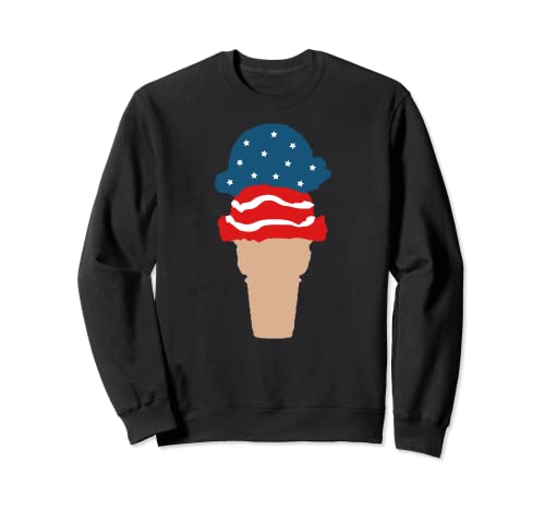 Pelles à glace rouge, blanc et bleu – Drapeau patriotique des États-Unis Sweatshirt