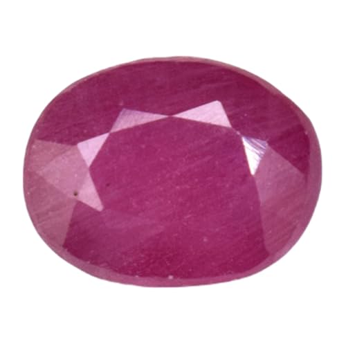 Rubis naturel de prestige ovale à facettes pour bague de luxe et haute joaillerie