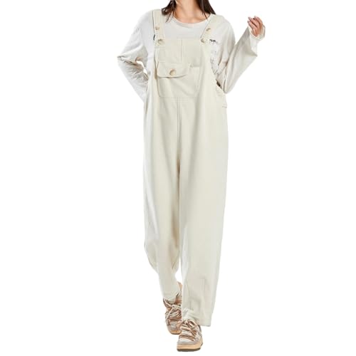 Obotsnoi Overol de embarazo con forro polar con aislamiento térmico, pantalones de invierno expandible, banda para el vientre con múltiples bolsillos para mujeres embarazadas, overol de maternidad con