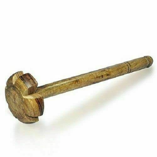 VEGO Wooden Mixer Hand Blender | mathani | Butter Milk lassi Maker | ghotni | mathani | ravai churner (NO. 4-35cm)