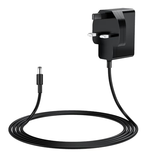 MEROM 9V DC Power Supply Charger Replacement Record Player CR8005A Power Cable Cord Compatible with Crosley Cruiser Portable Turntable CR8005A I II III Series Power Adapter