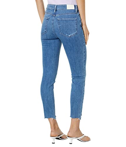 PAIGE Women's Hoxton Crop High Rise Skinny in Bliss Distressed2