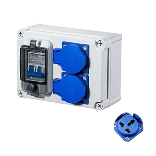 Prise extérieure étanche avec boîtier de protection et recharge auto
