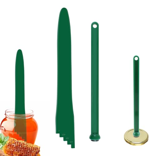 2 Pieces Canning Tools Kit, 1 Pieces Canning Bubble Popper Remover and 1 Pieces Jar Lid Lifter Magnetic Lid Lifters (Green)