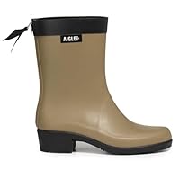 Aigle Women's Myrica Mid Rain Boot, Mouse, 8 UK