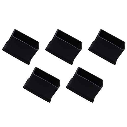 METALLIXITY Chair Leg End Cover (50mm x 30mm) 5Pcs, Rectangle PVC Furniture Feet Caps Floor Protector