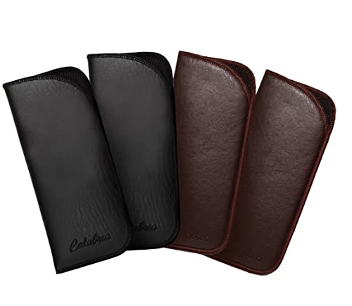 Étui à lunettes souple Calabria lot de 4 contre la poussière