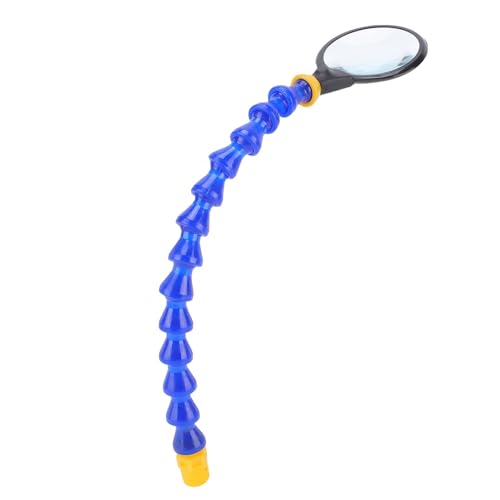 YWBL-WH Aumento de Lupa con Brazo Flexible, Rotación de 360 ​​° para Soldadura y Soldadura, Hilo, Lupa Portátil para Reparación Electrónica, Adecuada para Bancos de Trabajo, Instalados