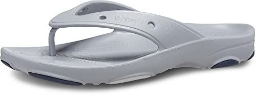 Crocs Unisex-Adult Classic All Terrain Flip Flops, Light Grey, 3 Men