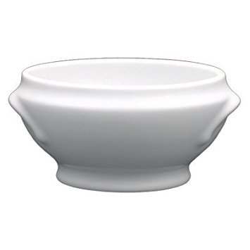 Fortessa Fortaluxe Vitrified China Dinnerware, Soup Tureen with Handles, 9.5-Ounce, Set of 6