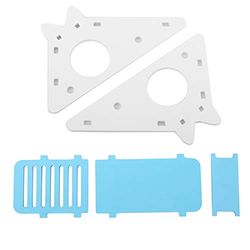 Wooden Hamster House Rest Nest Climbing Stairs Pet Exercise Toy Pink Blue Green Optional for Pet Hamster Cage Decor Accessories (Blue)