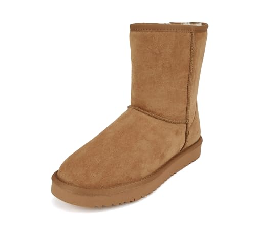 Soda “Kuron” ~ Women Round Toe Lug Sole Low Flatform Sherpa-lined Ankle Boot2