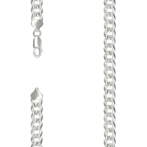 Collier de 51 cm maille super plat chaîne argent homme femme