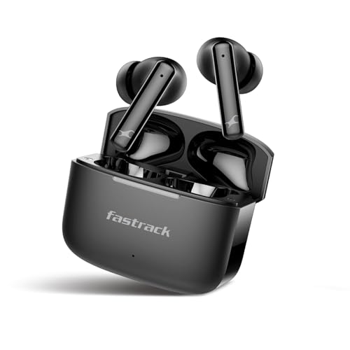 Image of Fastrack Fpods FQ100|BT5.4 TWS Earbuds, 50Hrs Playtime, Quad mic ENC for Crystal Clear Calls, Low Latency Gaming Mode Upto 40ms,NitroFast Charge - 200 Min in 10 Min,13mm Extra Deep Bass Drivers,IPX4