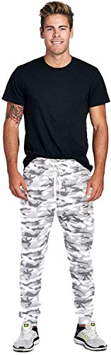 Image of ProGo Men's Casual Jogger Sweatpants Basic Fleece Marled Jogger Pant Elastic Waist