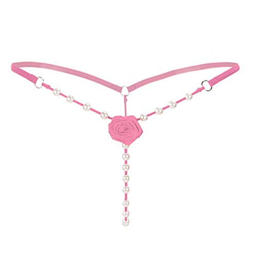 SAMGU Ropa Interior Mujer Sexy Perla Masaje Crotchless Underwear Tanga