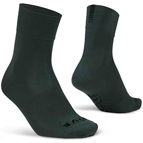 Image of GripGrab Lightweight SL Summer Cycling Socks - 2 Lengths, Road & Gravel | Breathable Coolmax mesh, stretch arch support, short ~3.5 in or tall ~6 in cuff - road, MTB, gravel & indoor biking